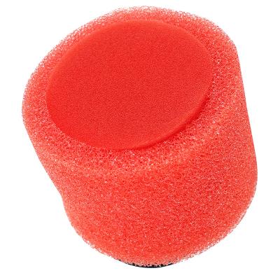Filtre &agrave; air Replay DOUBLE MOUSSE CARBU PWK 21 A 34 mm FIXATION COUDEE 45 DIAM 49 mm ROUGE