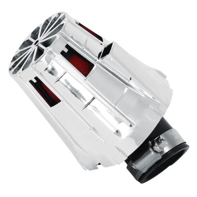 Filtre &agrave; air Replay E5 BOX CHROME MOUSSE ROUGE FIXATION COUDE 45 DIAM 35 - 28
