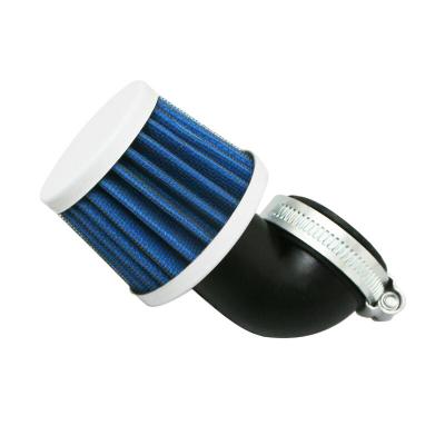 Filtre &agrave; air Replay KN SMALL FC BLANC FIXATION COUDEE 90 DIAM 35 - 28