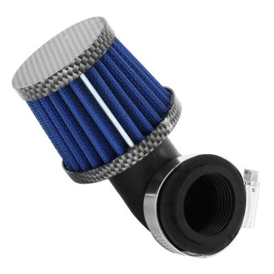 Filtre &agrave; air Replay KN SMALL FC CARBONE FIXATION COUDEE 90 DIAM 35 - 28