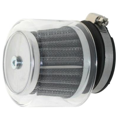 Filtre &agrave; air Replay SHA KN CHROME TRANSPARENT CARBU DIMENSIONS EXTERIEURES 70mm - LONGUEUR 80mm