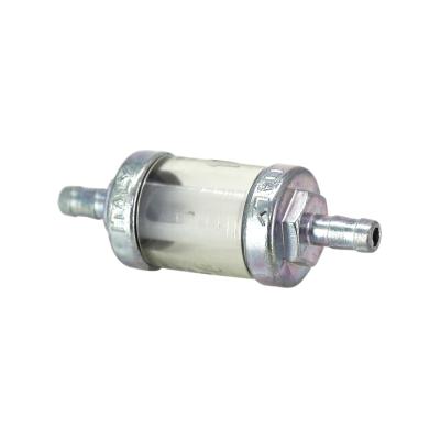 Filtre &agrave; essence OMG CYLINDRIQUE ACIER DIAM 6 mm TRANSPARENT - ARGENT