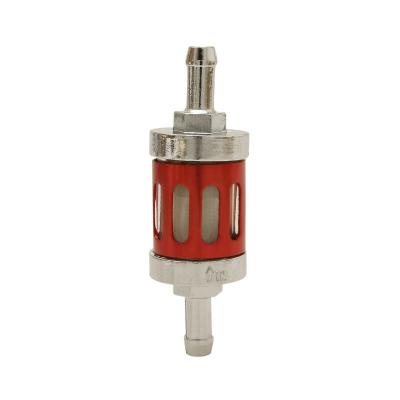 Filtre &agrave; essence Replay CYLINDRIQUE AJOURE ALU DIAM 8mm ROUGE