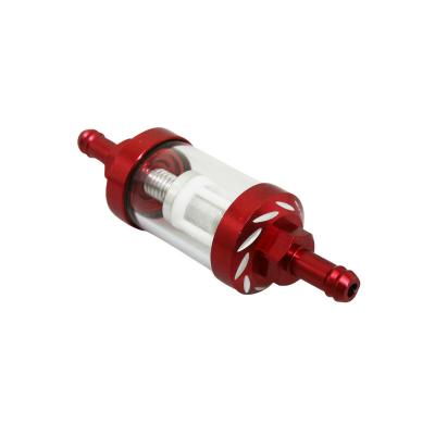 Filtre &agrave; essence Replay CYLINDRIQUE ALU DIAM 6mm TRANSPARENT - ROUGE