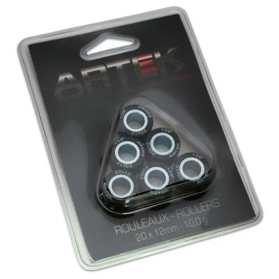 Galets de variateur Artek ROULEAU MAXISCOOTER K1 20x12 10,0g x6