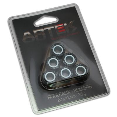 Galets de variateur Artek ROULEAU MAXISCOOTER K1 20x12 9,5g x6