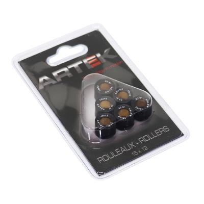 Galets de variateur Artek ROULEAU SCOOT K1 15x12 3,7g x6