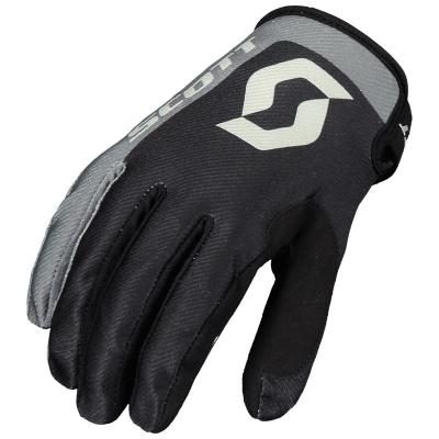Gants cross Scott 350 RACE - NOIR/GRIS 2022