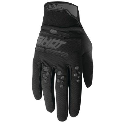 Gants cross Shot VISION - BLACK 2026