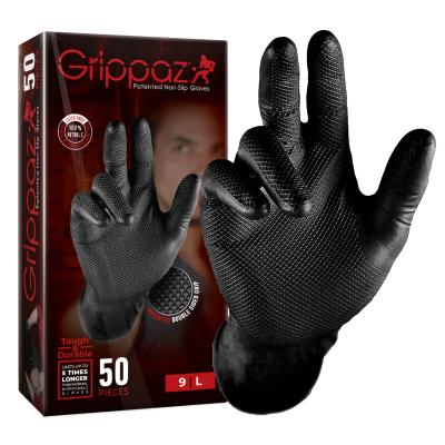Gants d'atelier P2R NITRILE ECAILLES POISSON RESISTANT AUX PRODUITS CHIMIQUES HUILES,A ESSENCE T10 XL BOITE 50