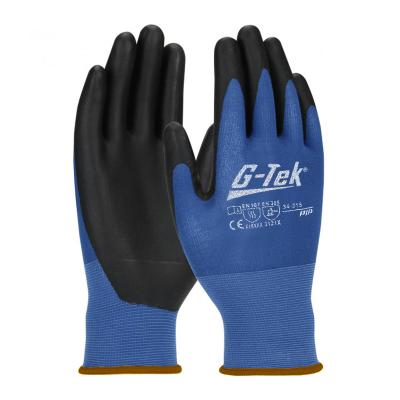 Gants d'atelier P2R TACTILE NYLON - ELASTHANNE BLEU - HOMOLOGUE CE - TAILLE 9 PAIRE