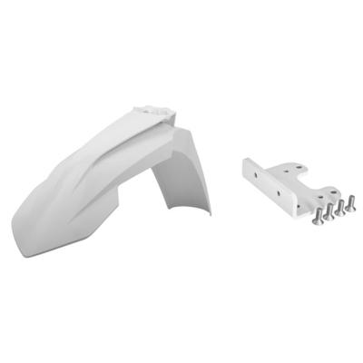 Garde boue Polisport restyl&eacute; blanc avec adaptateur