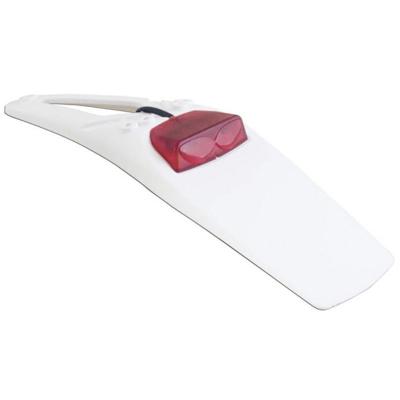 Garde boue R-tech Extension GB AR Extreme Blanc + cabochon rouge