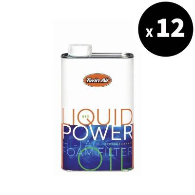 Graisse filtre à air Twin air Huile pour Bio Liquid Power Foam biodégradable - Bidon 1L x12
