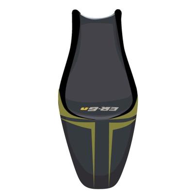 Housse de selle Bagster Noir Mat/Or/Lettres Grises claires