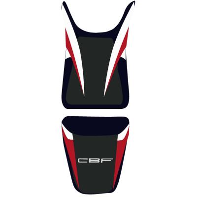 Housse de selle Bagster Sp&eacute;cial S Blanc/Noir