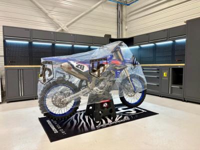 Housse moto UP Design transparente 260 120
