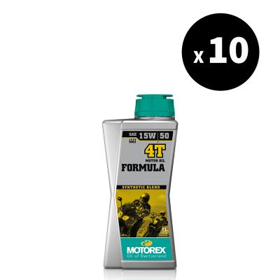 Huile moteur Motorex Formula - 15W50 10x1L
