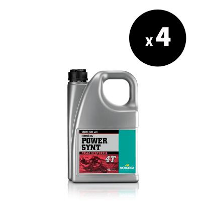 Huile moteur Motorex Power Synt 10W50 synthétique 4L (x4)