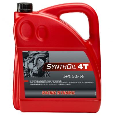 Huile moteur Racing Dynamic SYNTHOIL- 5W50 - 100% Synthétique 4 LITRES