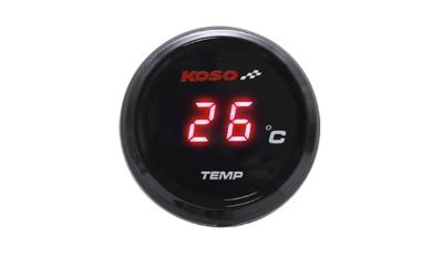 Indicateur de temp&eacute;rature Koso Compteur d'eau i-GEAR affichage bleu