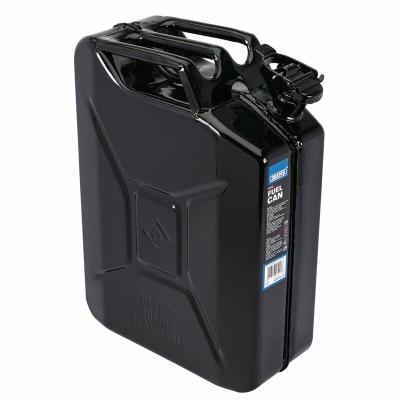 Jerrican Draper Bidon carburant en acier noir 20L