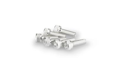 Kit Visserie Car&eacute;nage Puig En Aluminium Anodis&eacute; Argent Blister 6 vis allen M5x15mm