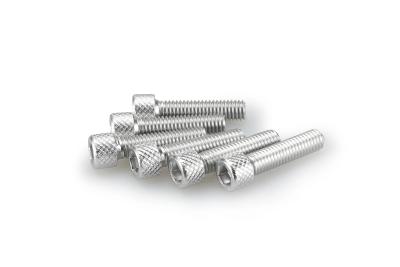 Kit Visserie Car&eacute;nage Puig En Aluminium Anodis&eacute; Argent Blister 6 vis allen M6x25mm