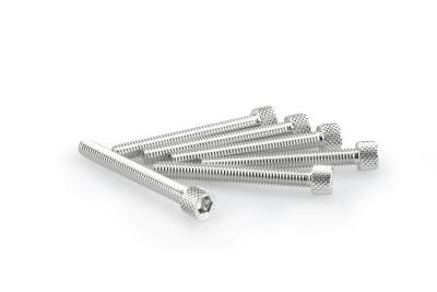 Kit Visserie Car&eacute;nage Puig En Aluminium Anodis&eacute; Argent Blister 6 vis allen M6x50mm