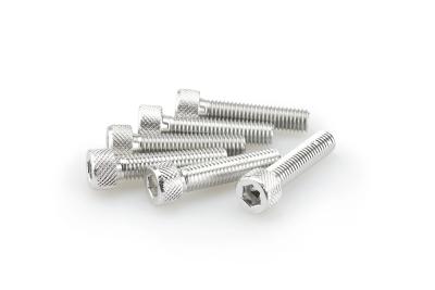 Kit Visserie Car&eacute;nage Puig En Aluminium Anodis&eacute; Argent Blister 6 vis allen M8x35mm