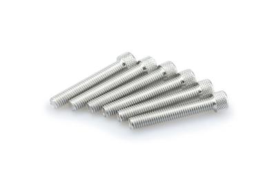 Kit Visserie Car&eacute;nage Puig En Aluminium Anodis&eacute; Argent Blister 6 vis allen M8x50mm