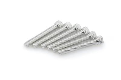 Kit Visserie Car&eacute;nage Puig En Aluminium Anodis&eacute; Argent Blister 6 vis allen M8x55mm