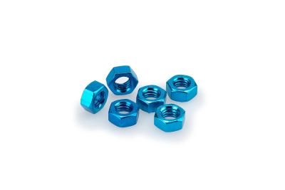 Kit Visserie Car&eacute;nage Puig En Aluminium Anodis&eacute; Bleu BLISTER 6 &eacute;crous M8