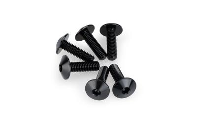 Kit Visserie Car&eacute;nage Puig En Aluminium Anodis&eacute; Bulles Noire 6 Vis M6x20 T&ecirc;te diam&egrave;tre 13,9mm