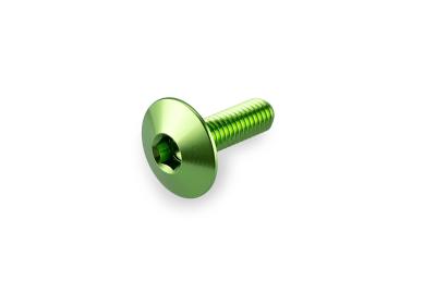 Kit Visserie Car&eacute;nage Puig En Aluminium Anodis&eacute; Bulles Vert 6 Vis M6x20 T&ecirc;te diam&egrave;tre 16,8mm