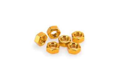 Kit Visserie Car&eacute;nage Puig En Aluminium Anodis&eacute; Jaune BLISTER 6 &eacute;crous M8