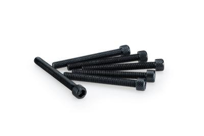 Kit Visserie Car&eacute;nage Puig En Aluminium Anodis&eacute; Noire Blister 6 vis allen M6x55mm