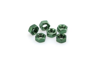 Kit Visserie Car&eacute;nage Puig En Aluminium Anodis&eacute; Vert BLISTER 6 &eacute;crous M8