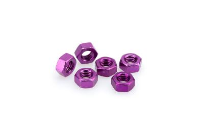 Kit Visserie Car&eacute;nage Puig En Aluminium Anodis&eacute; Violet BLISTER 6 &eacute;crous M8