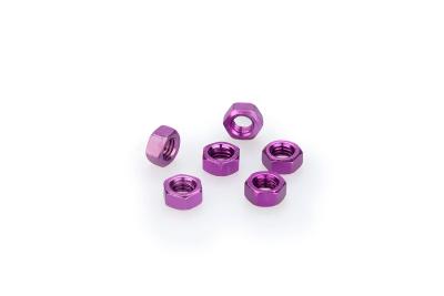 Kit Visserie Car&eacute;nage Puig En Aluminium Anodis&eacute; Violet Blister 6 &eacute;crou M5