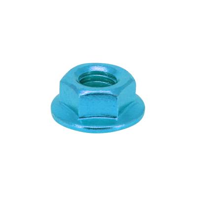 Kit Visserie Moto P2R ECROU 6 PANS EPAULE M6 ALU BLEU