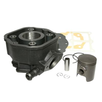 Kit cylindre-piston P2R CYLINDRE 50 A BOITE ADAPTABLE DERBI 50 SENDA 1996+2005, GPR-GILERA 50 SMT 2000+2005, RCR (MOTEUR DERBI EURO 2) -P2R FONTE AVEC P
