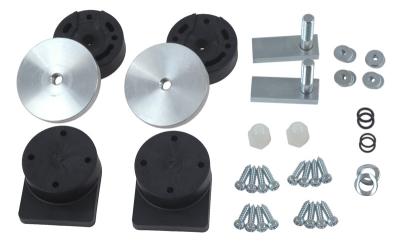 Kit de fixation Bagagerie Touratech 18 mm - Noir