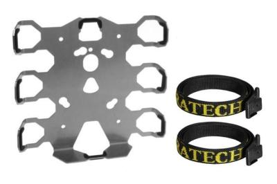 Kit de fixation Bagagerie Touratech accessoires divers sur ZEGA Mundo Pro - Argent