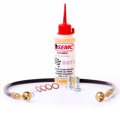 Kit durites aviation Semc Avant/Arri&egrave;re Goldline (1 durite) Carbon (selon mod&egrave;le)