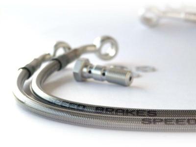Kit durites aviation Tecnium embrayage SPEEDBRAKES carbone/raccord argent