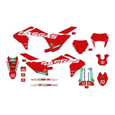Kit déco Blackbird Replica Factory Team pour Gas Gas