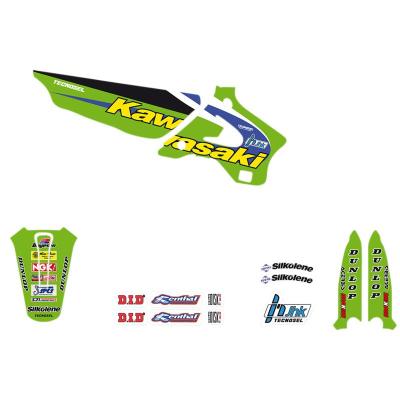 Kit d&eacute;co Tecnosel VINTAGE TEAM KAWASAKI 1998