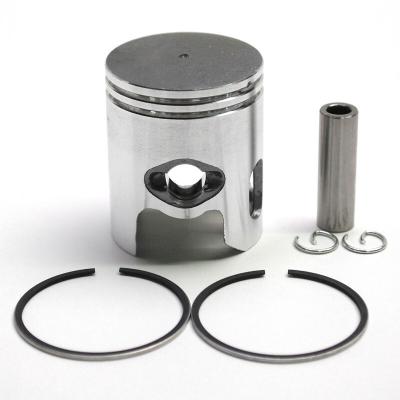 Kit piston P2R PISTON SCOOT ADAPTABLE MBK 50 BOOSTER, STUNT -YAMAHA 50 BWS , SLIDER - 1999+ - (CALOTTE PLATE - DIAM 40) -P2R PISTON GRAPHITE-