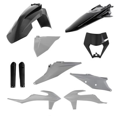 Kit plastiques Acerbis FULL KIT noir/gris